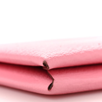 Hermes Chevre Mysore Verso Calvi Card Case Rose Ete Cuivre 7 of 8