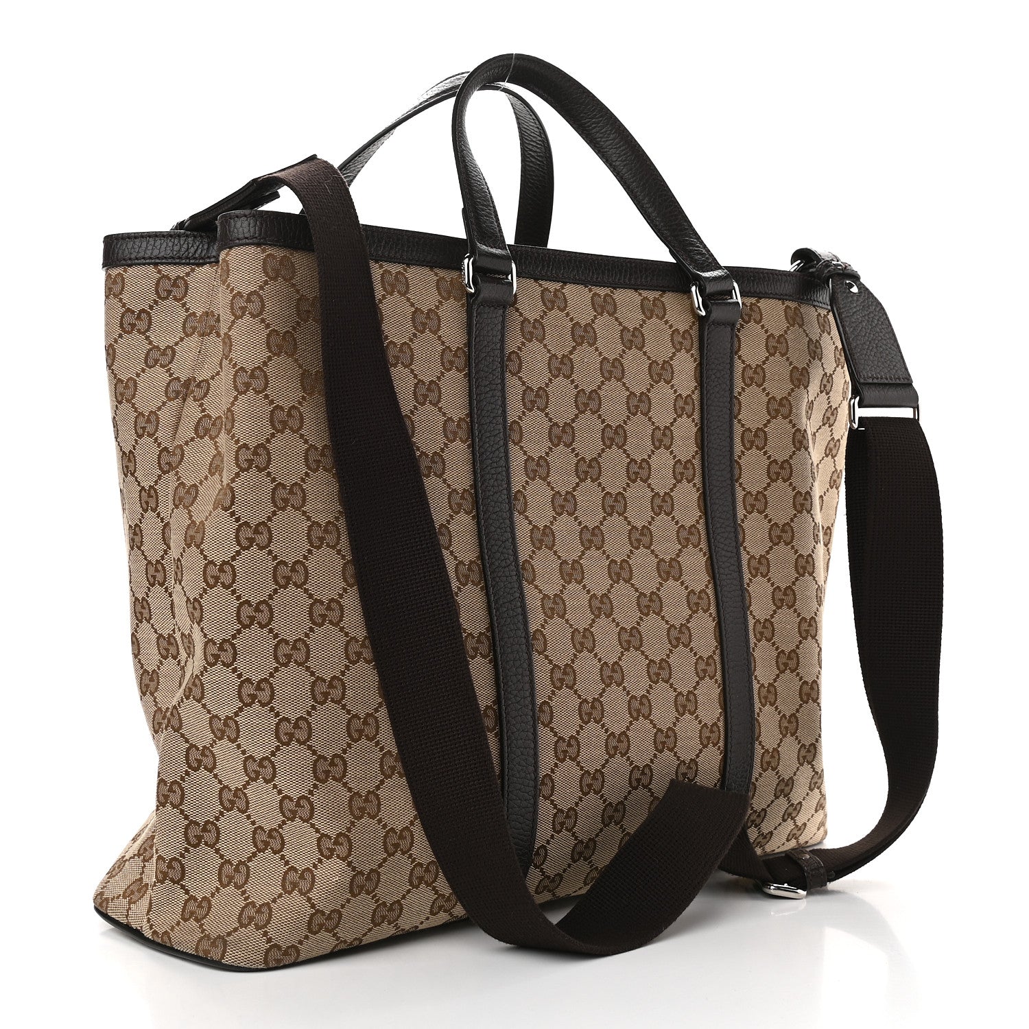Gucci GG Monogram Large Joy Tote Bag Dark Brown 3 of 10