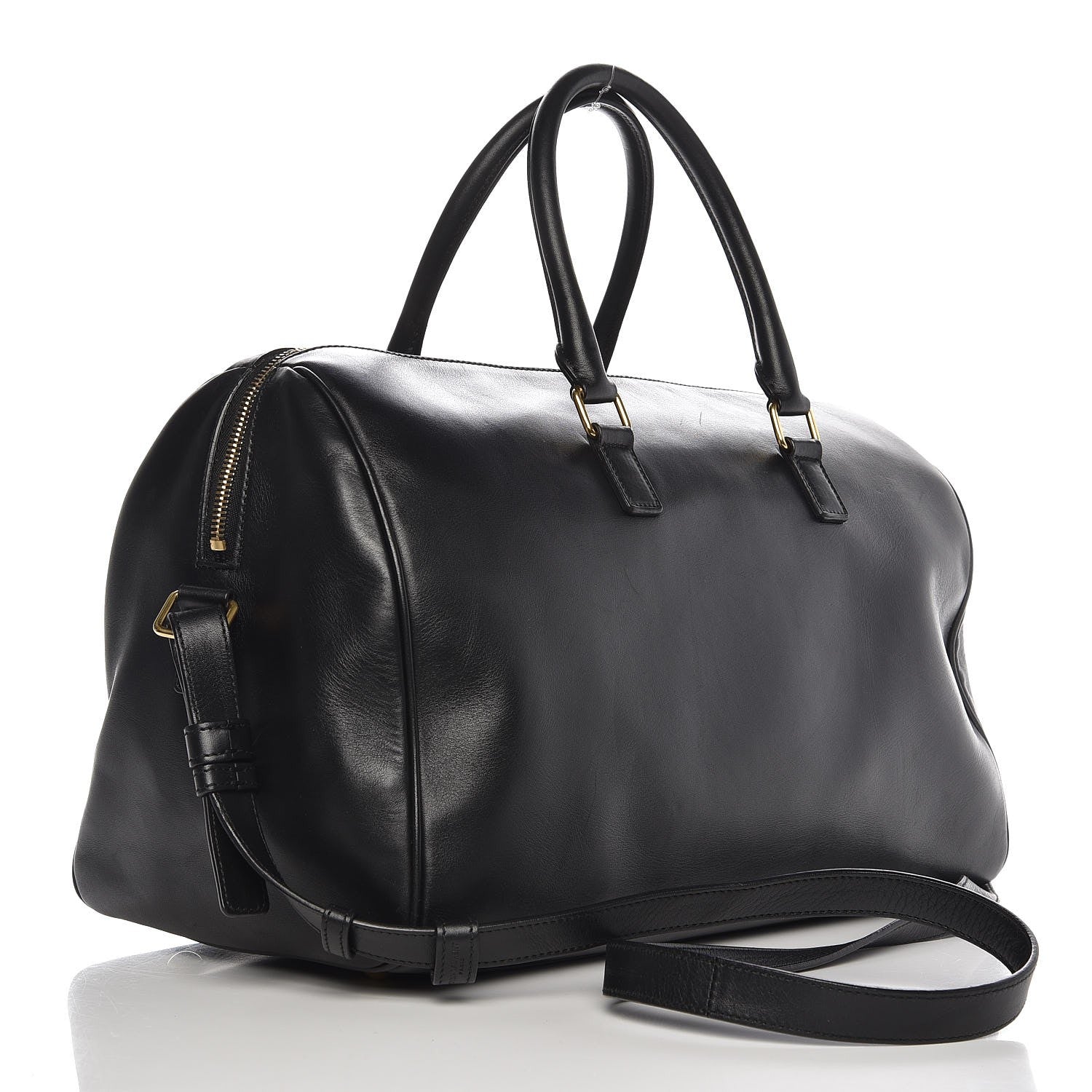 Saint Laurent Calfskin Classic Duffle 12 Black 4 of 10