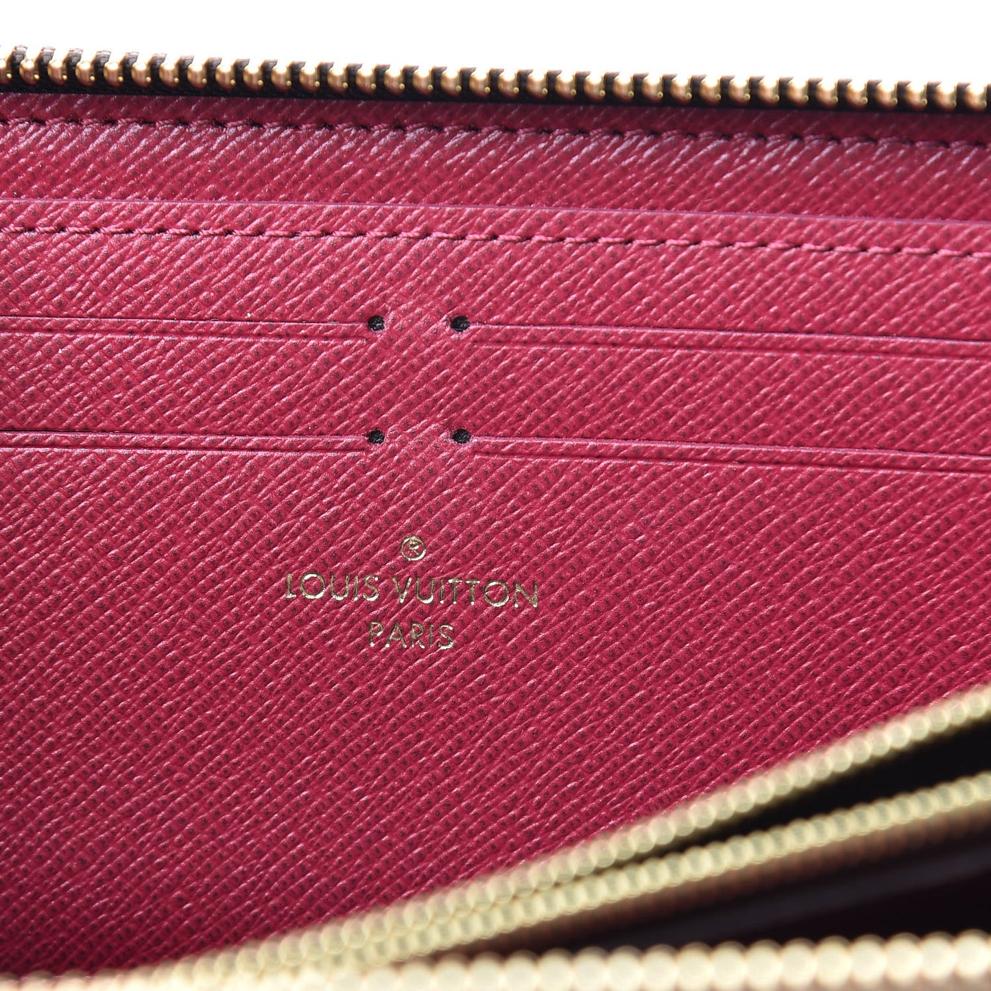 Monogram Clemence Wallet Fuchsia