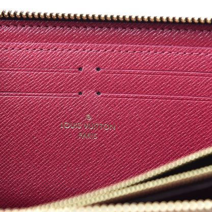 Louis Vuitton Monogram Clemence Wallet Fuchsia 6 of 7