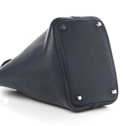 Hermes Taurillon Clemence Picotin Lock 18 PM Bleu Nuit 9 of 10