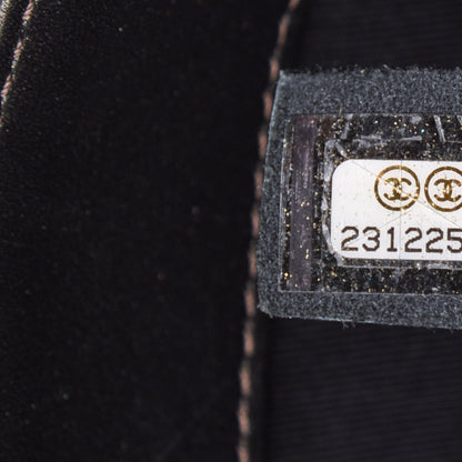 Chanel Metallic Goatskin Quilted Medium Rock In Rome Flap Charcoal 7 of 11