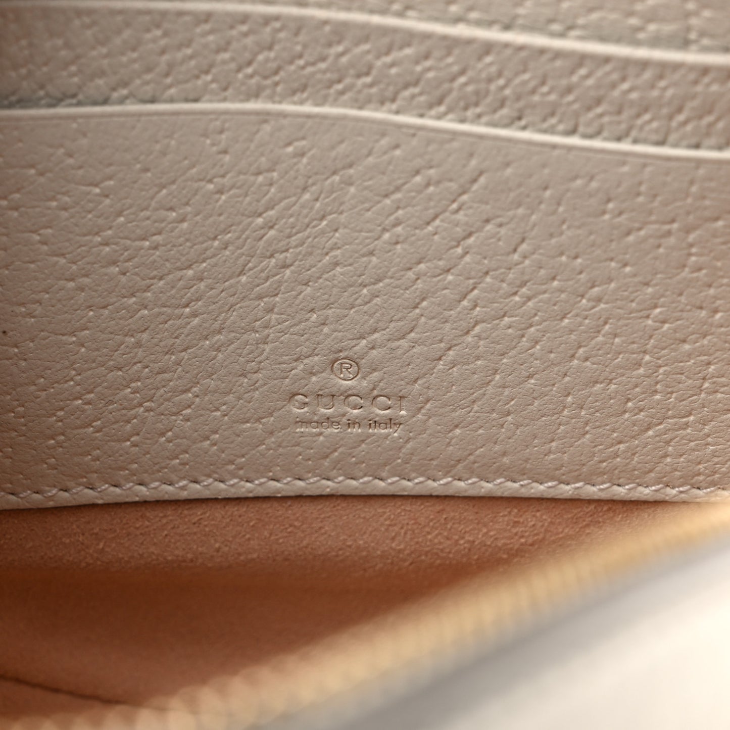 Textured Calfskin Web Mini Ophidia Round Backpack Mystic White