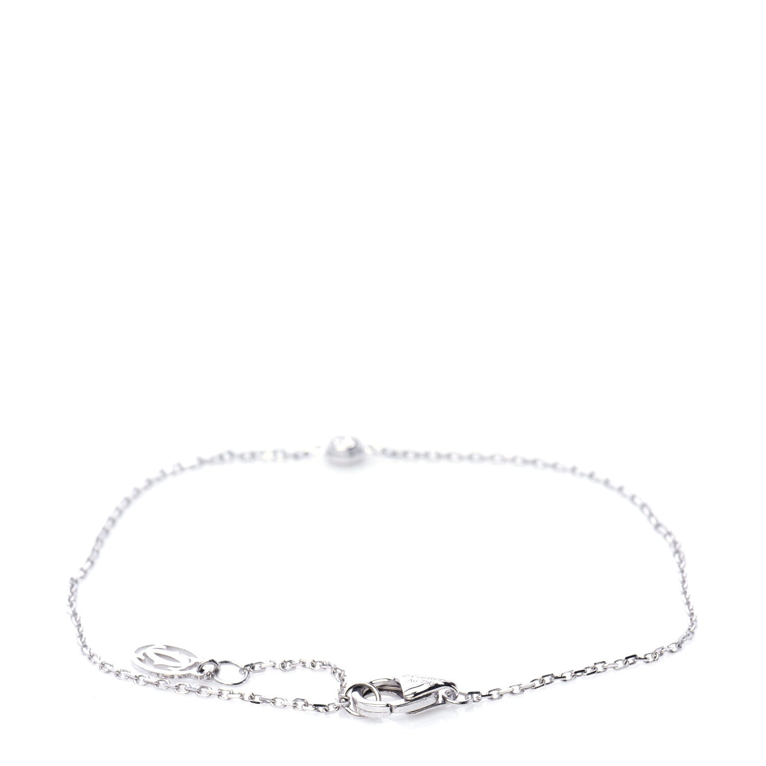 Cartier 18K White Gold Diamond XS D'Amour Bracelet 3 of 7