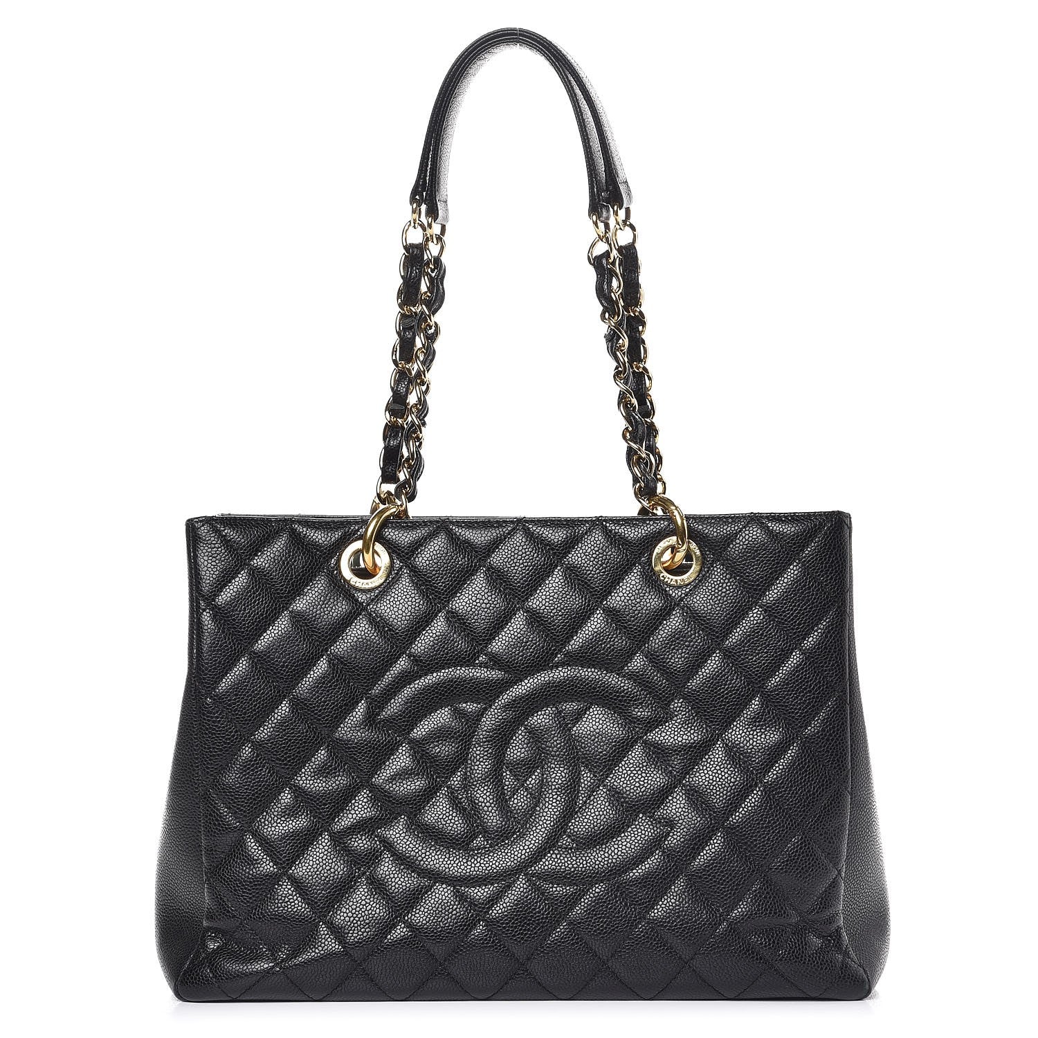 Chanel Caviar Quilted Grand Shopping Tote GST Black 1 of 21