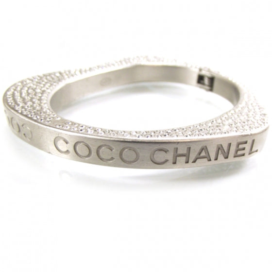 Chanel Swarovski Crystal Heart Shaped Bracelet 08P 2 of 7