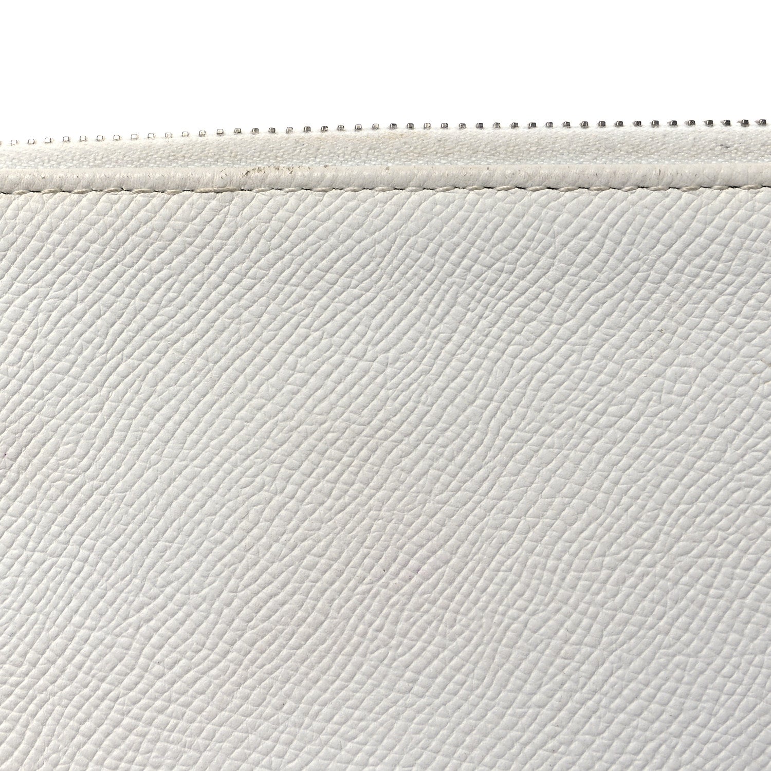 Balenciaga Calfskin Logo Large Zip Pouch White 12 of 13