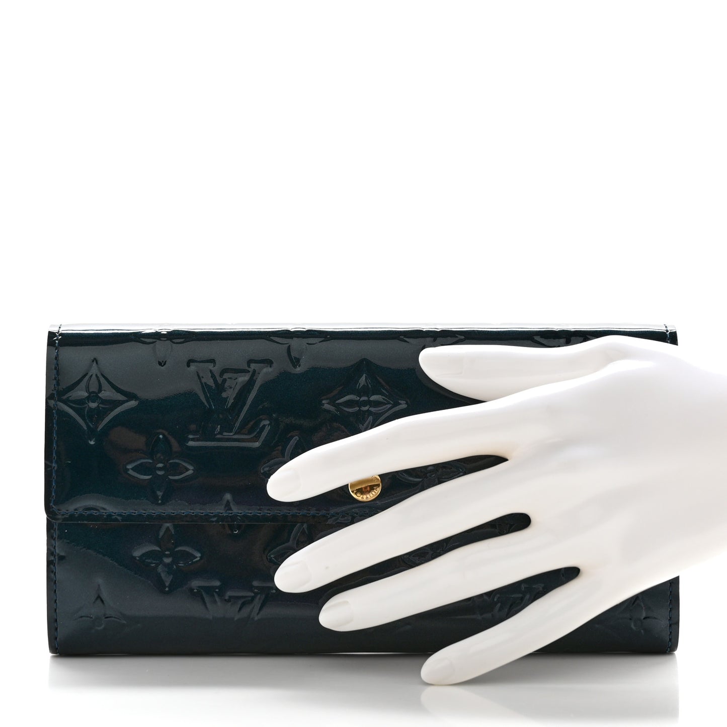 Vernis Sarah Wallet Blue Nuit