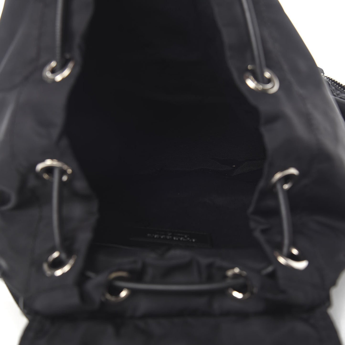 Technical Nylon Large Rucksack Backpack Black