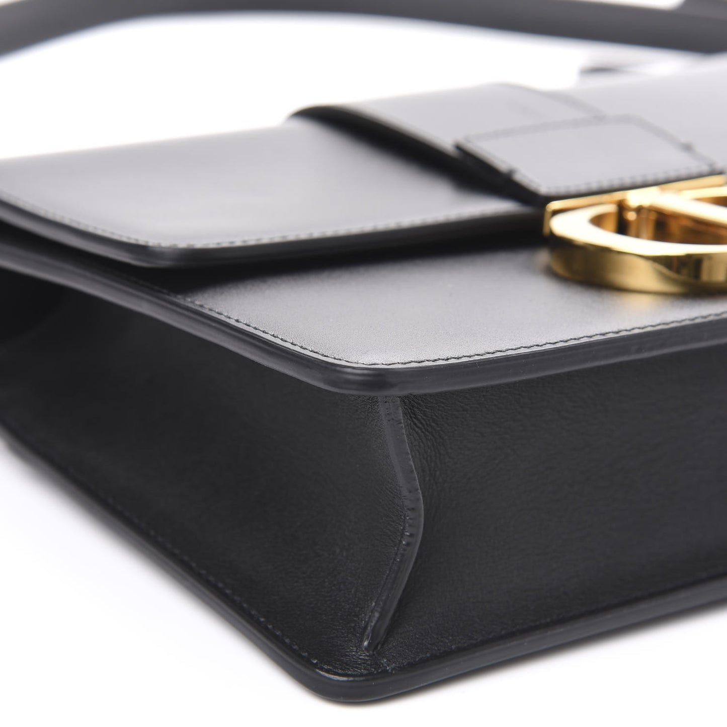 Smooth Calfskin 30 Montaigne Flap Bag Black