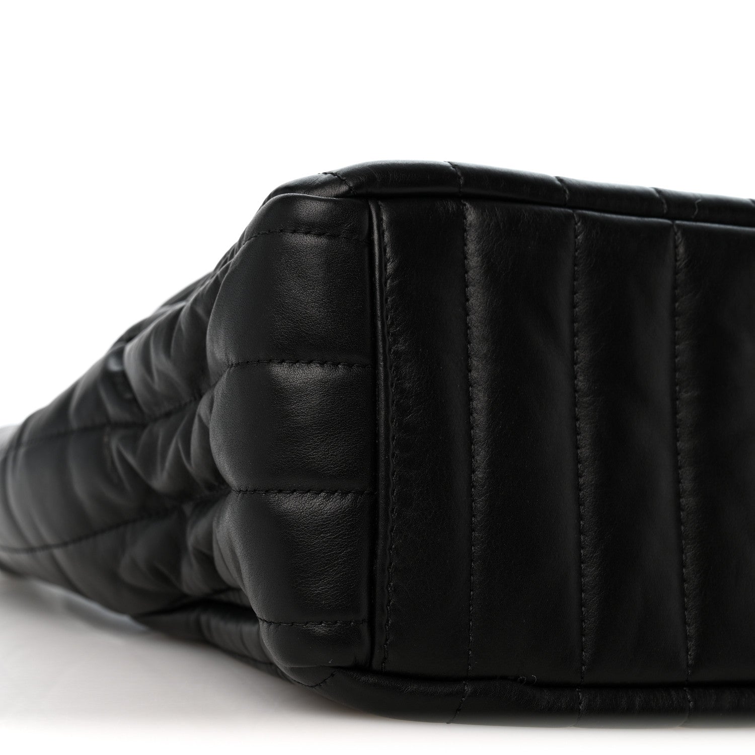 Balenciaga Crushed Calfskin Quilted Small Monaco Shoulder Bag Black 9 of 10