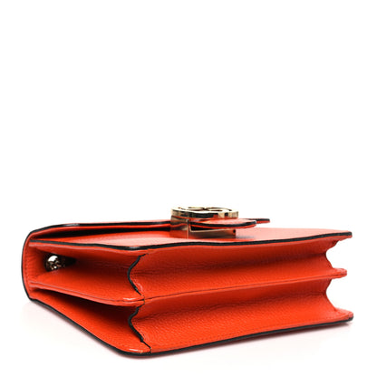 Gucci Dollar Calfskin Small Interlocking G Shoulder Bag Sun Orange 4 of 10