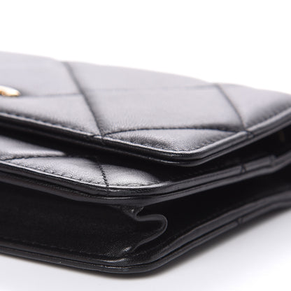 Chanel Lambskin Quilted Trendy CC Wallet On Chain WOC Black 11 of 15