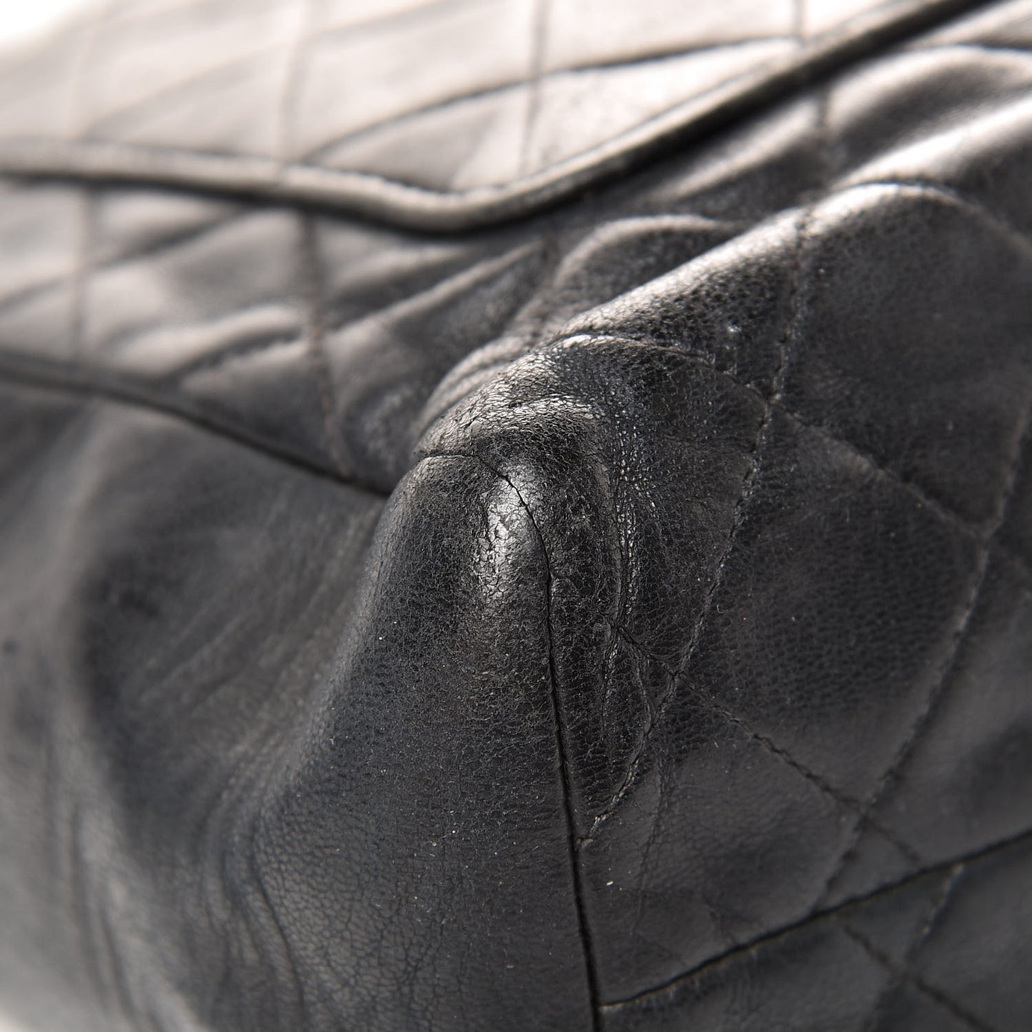 Lambskin Quilted CC Tote Black