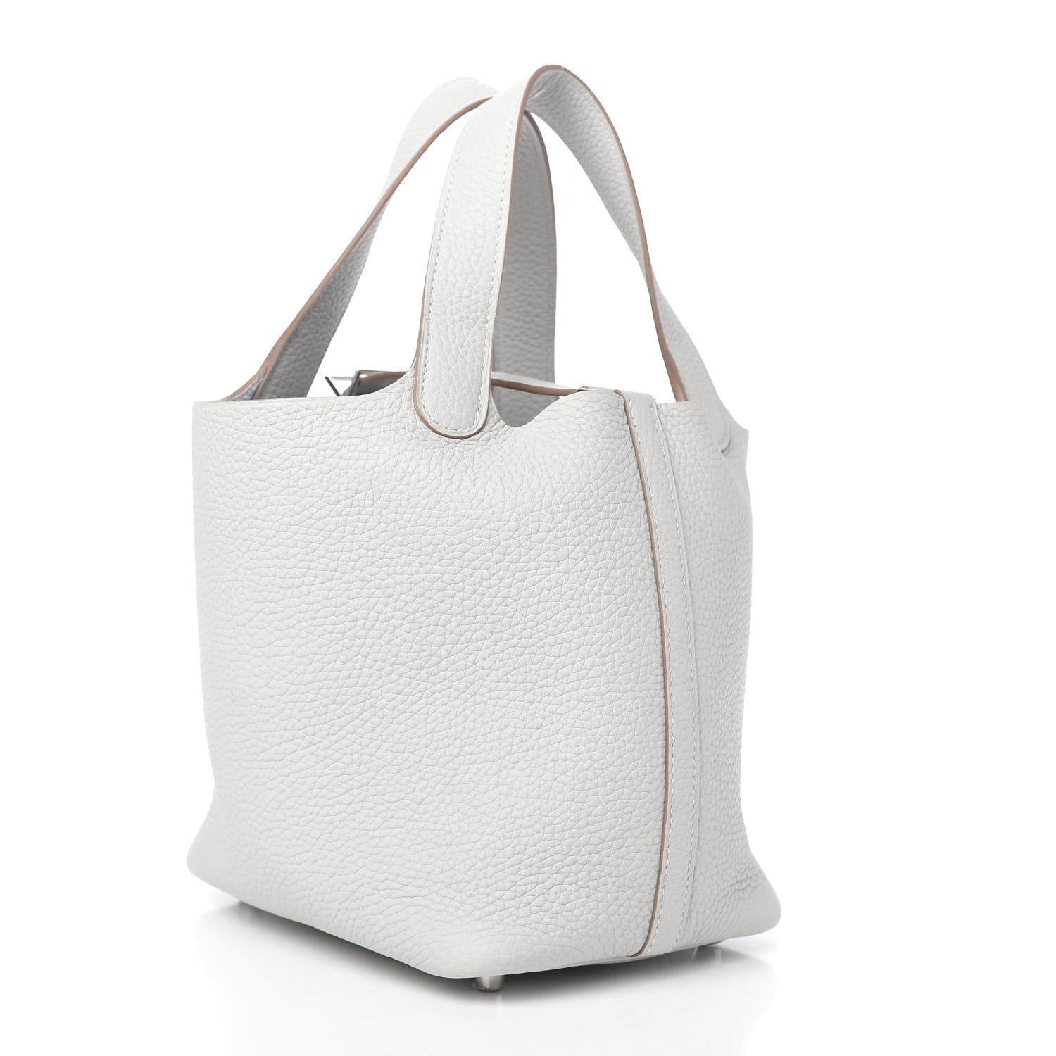 Hermes Taurillon Clemence Picotin Lock 18 PM Gris Perle 3 of 10