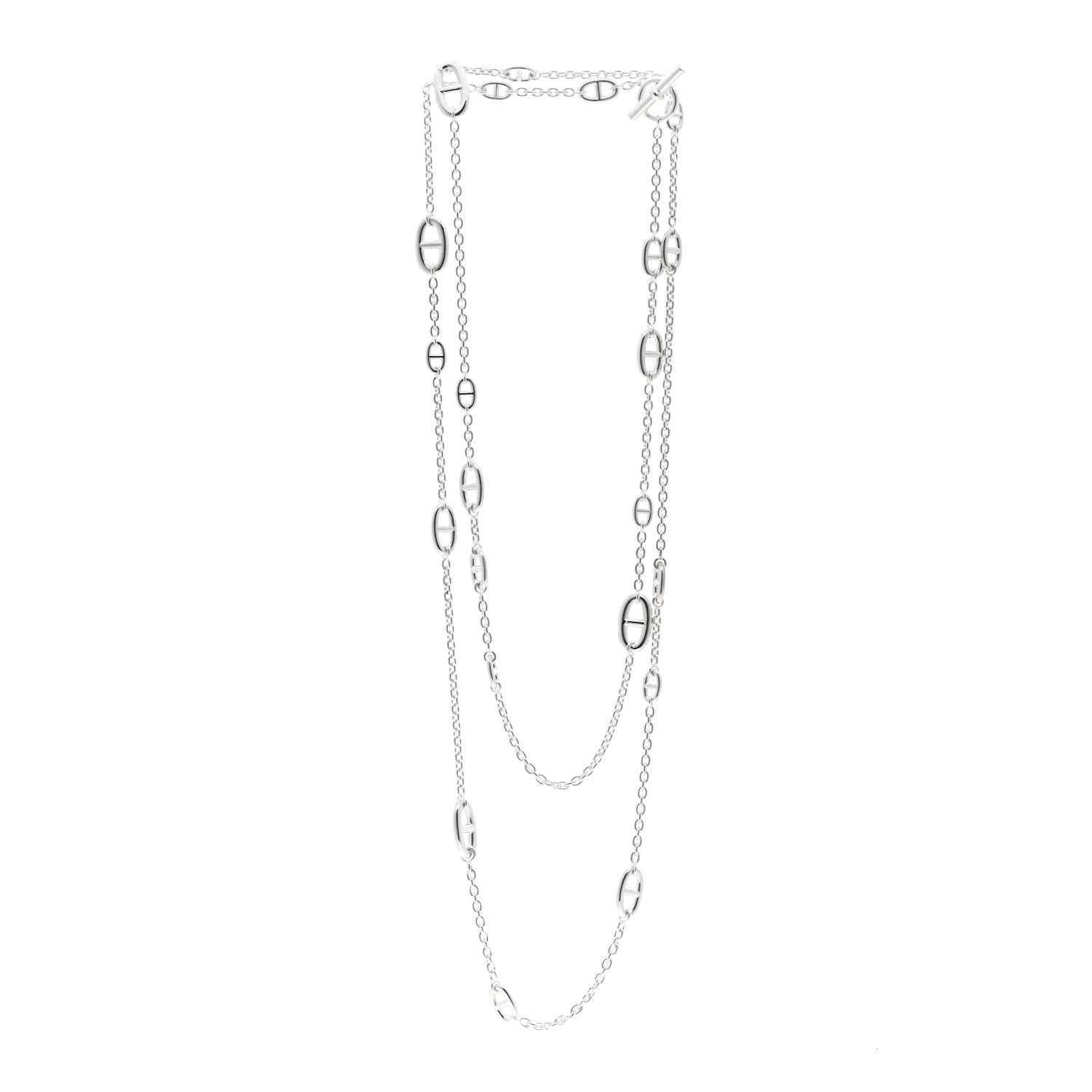 Hermes Sterling Silver Farandole Necklace 160 3 of 5
