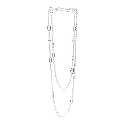 Hermes Sterling Silver Farandole Necklace 160 3 of 5