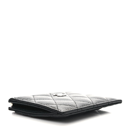 Chanel Caviar Quilted CC Zip Card Holder Black 4 of 6