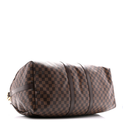 Louis Vuitton Damier Ebene Keepall Bandouliere 55 3 of 12