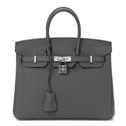 Hermes Togo Birkin 25 Etain 1 of 33