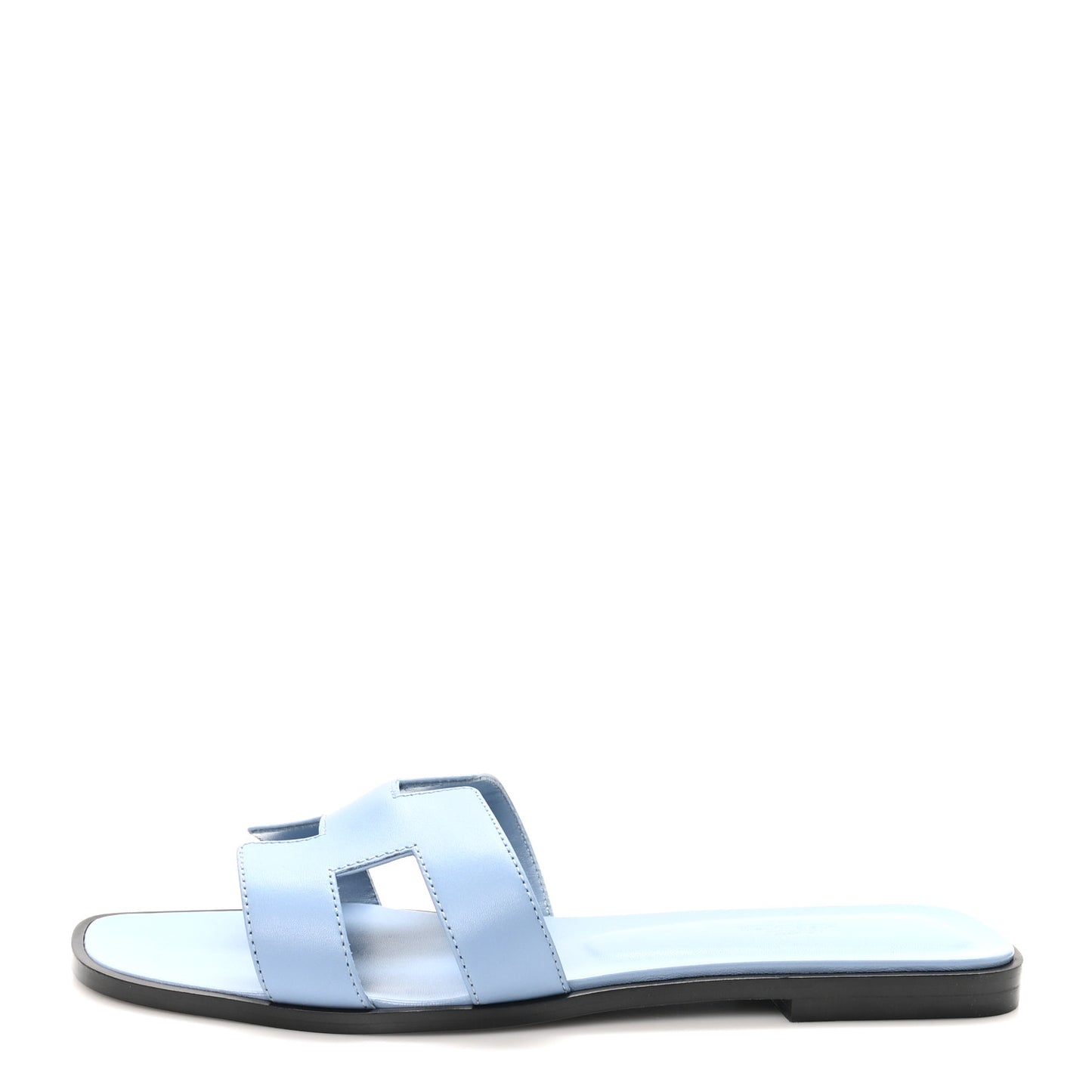 Box Calfskin Oran Sandals 40.5 Light Bleu