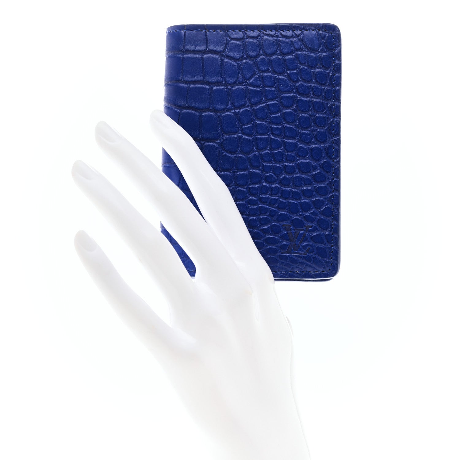 Louis Vuitton Crocodile Pocket Organizer Bleu De Methylene 2 of 7