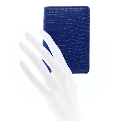 Louis Vuitton Crocodile Pocket Organizer Bleu De Methylene 2 of 7