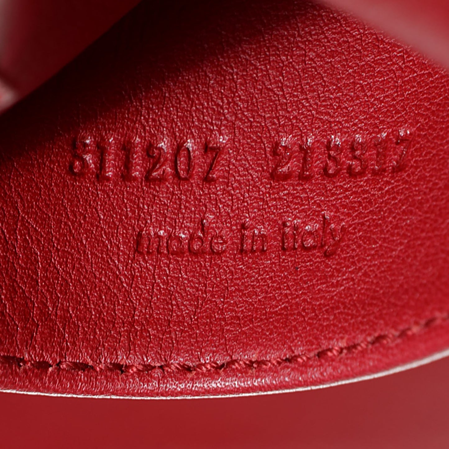 Sheepskin Large Classic Y Cabas Red