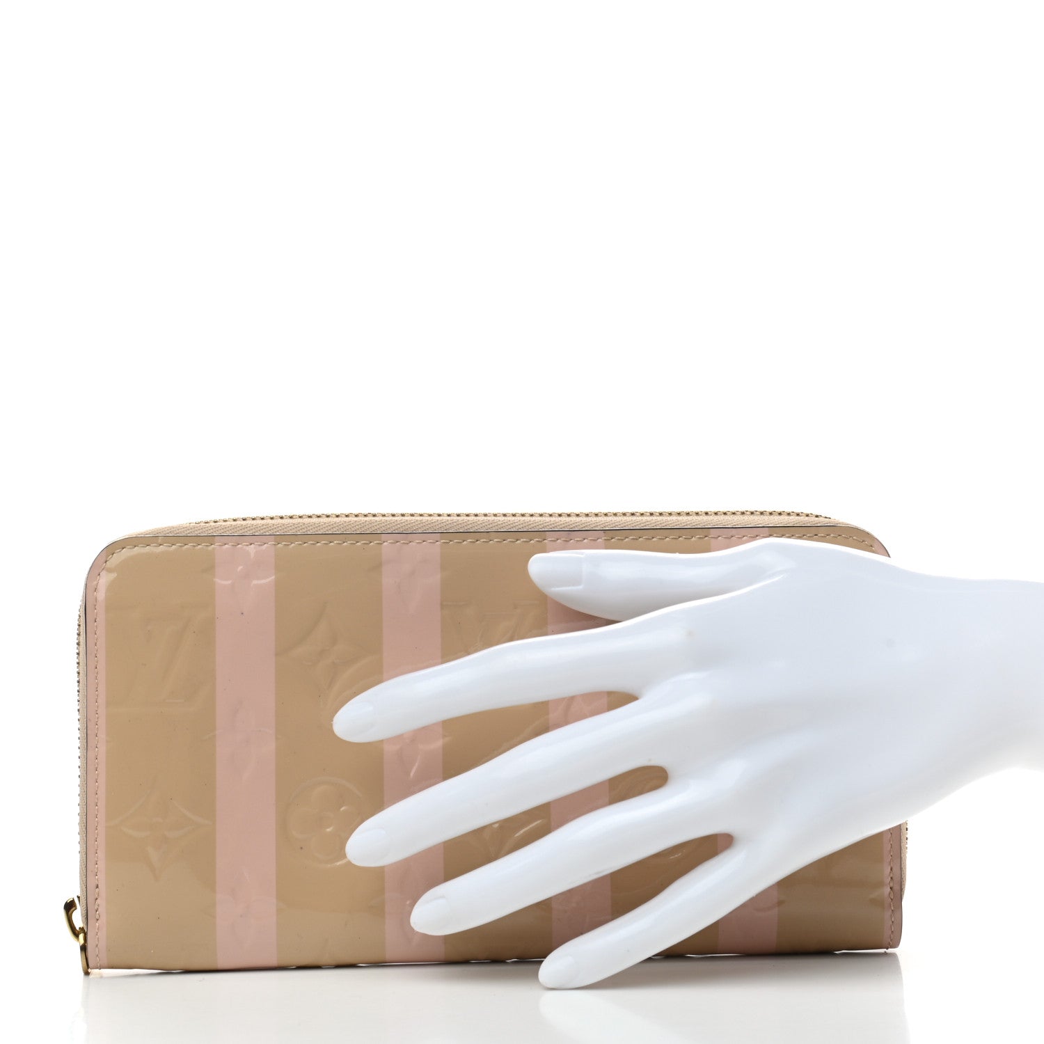 Louis Vuitton Vernis Rayures Zippy Wallet Dune 2 of 7