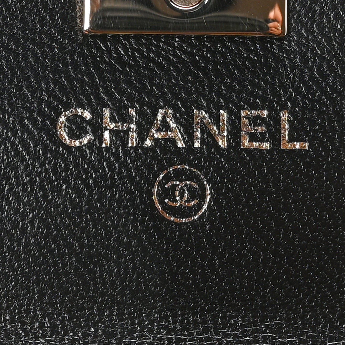 Lambskin Quilted Trendy CC Card Holder On Chain Black