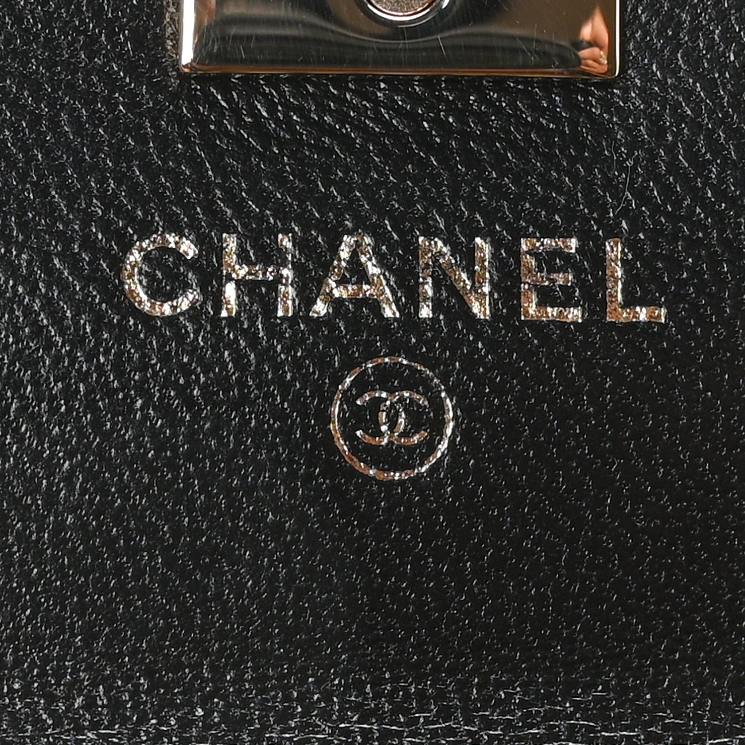Chanel Lambskin Quilted Trendy CC Card Holder On Chain Black 11 of 23