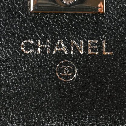 Chanel Lambskin Quilted Trendy CC Card Holder On Chain Black 11 of 23