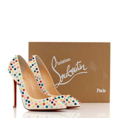Christian Louboutin Gomme Pigalle Spikes 120 Pumps 36.5 White Multicolor 10 of 10