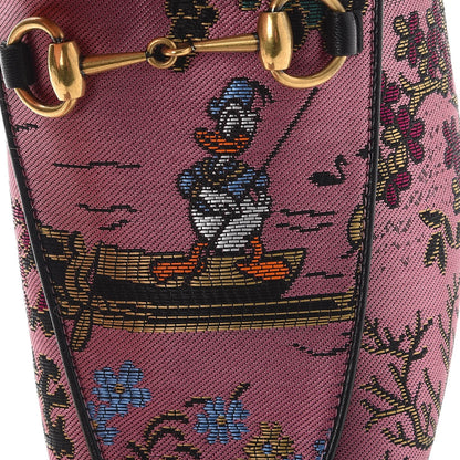 Gucci X DISNEY Jacquard Japanese Donald Duck Womens Princetown Slippers 38.5 Pink Black 10 of 10