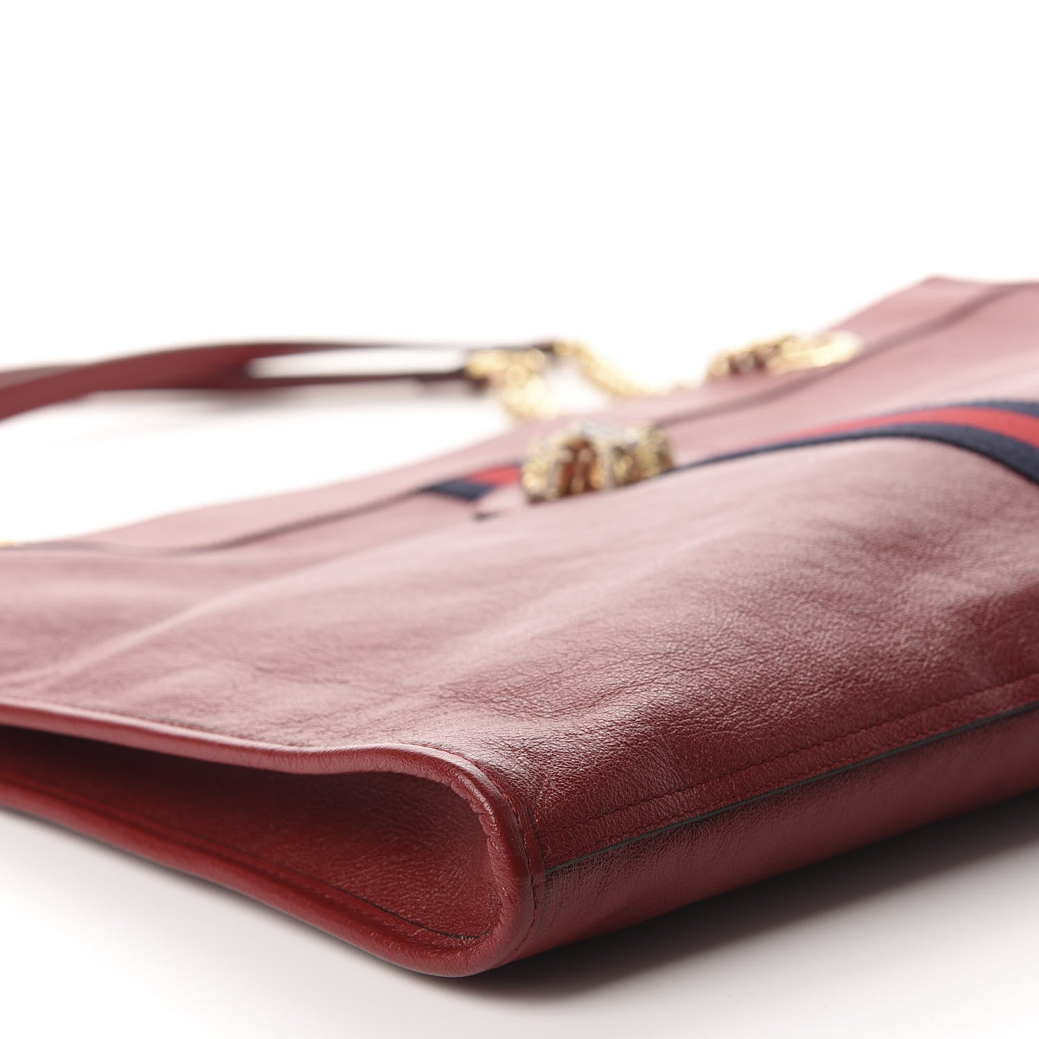 Gucci Calfskin Large Rajah Chain Tote Romantic Cherry 6 of 10