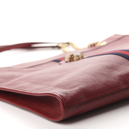 Gucci Calfskin Large Rajah Chain Tote Romantic Cherry 6 of 10