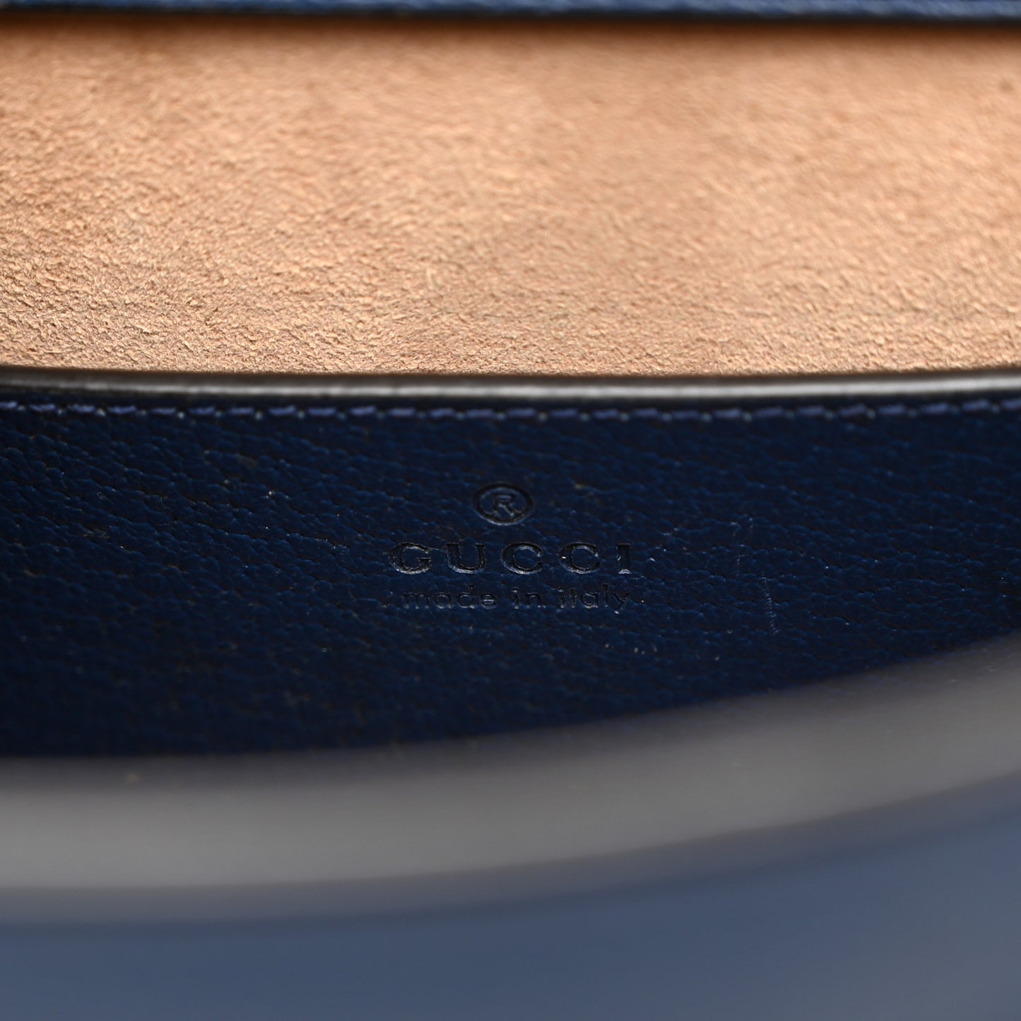 Textured Dollar Calfskin Web Small Diana Tote Bag Royal Crop