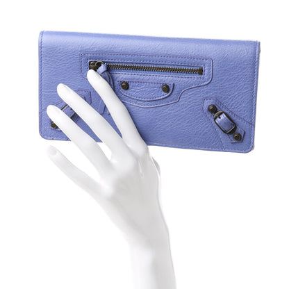 Balenciaga Agneau Classic Hardware Money Wallet Mauve 2 of 9