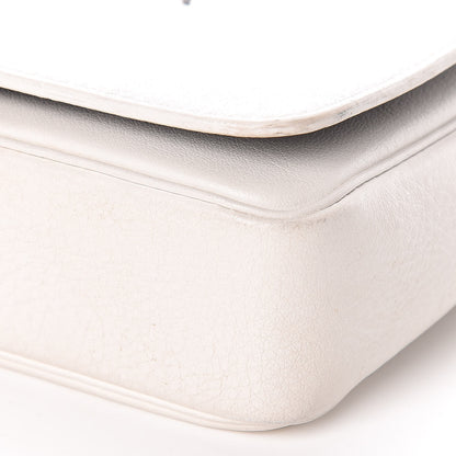 Balenciaga Pebbled Calfskin Everyday Chain Wallet White 9 of 10