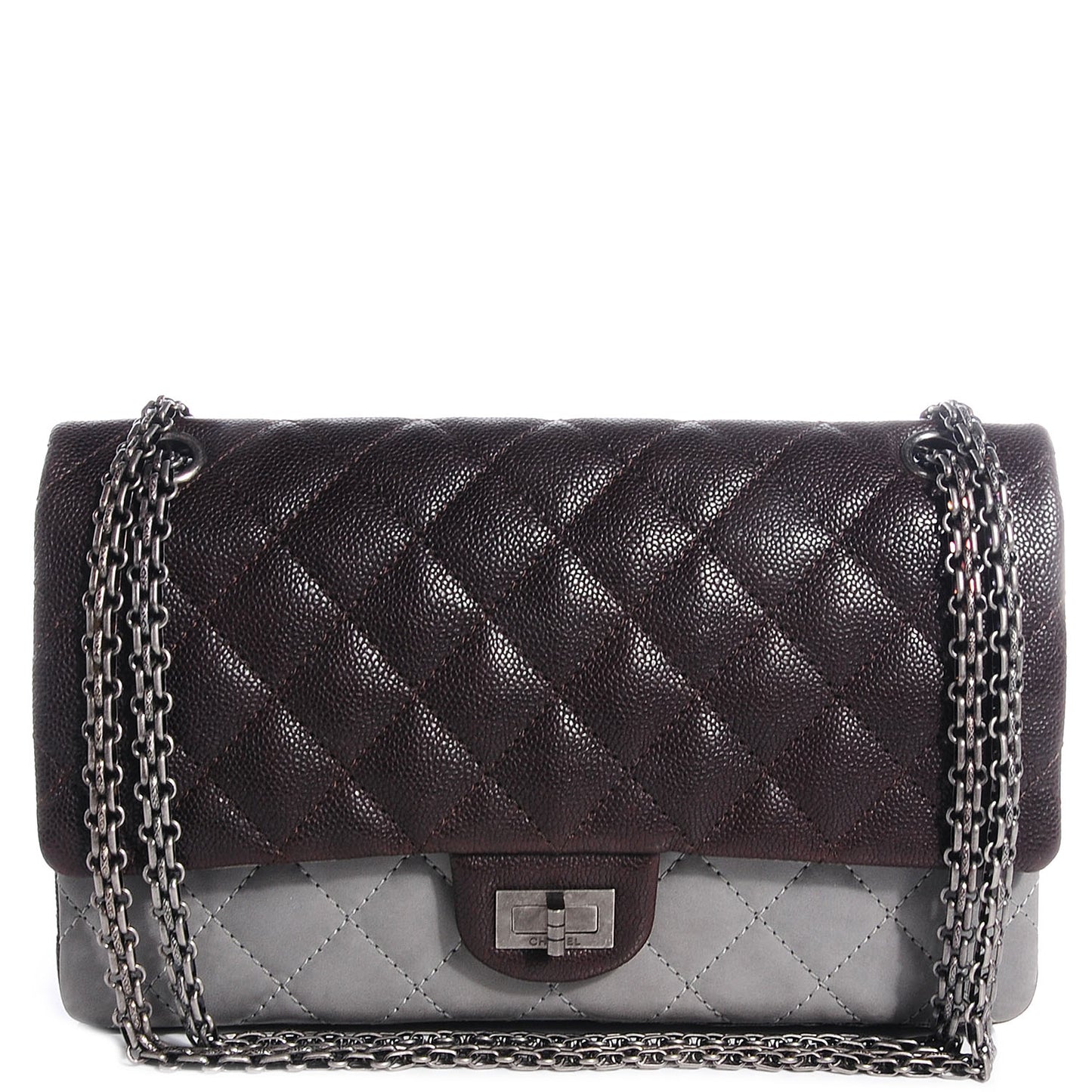 Caviar Washed Lambskin 2.55 Reissue 226 Flap Brown Grey