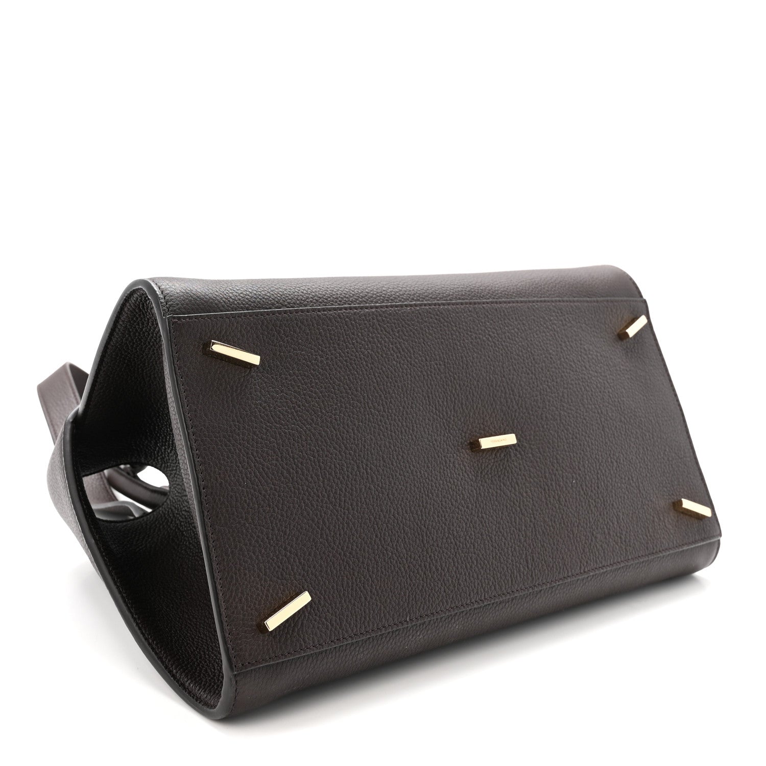 Salvatore Ferragamo Calfskin Small Hug Bag Testa Di Moro Burnt Ocra 4 of 10