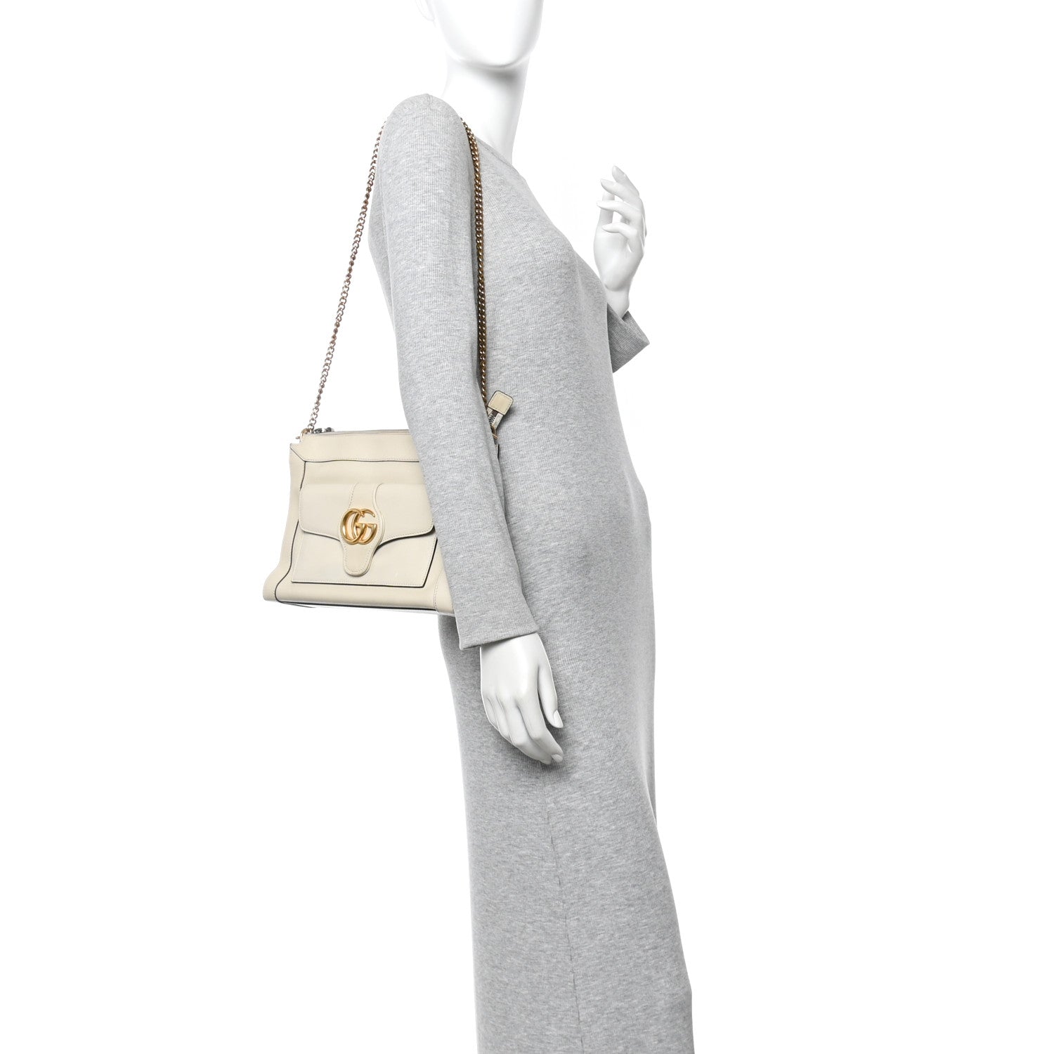 Gucci New Sakai Calfskin Lux Dahlia Chain Shoulder Bag Mystic