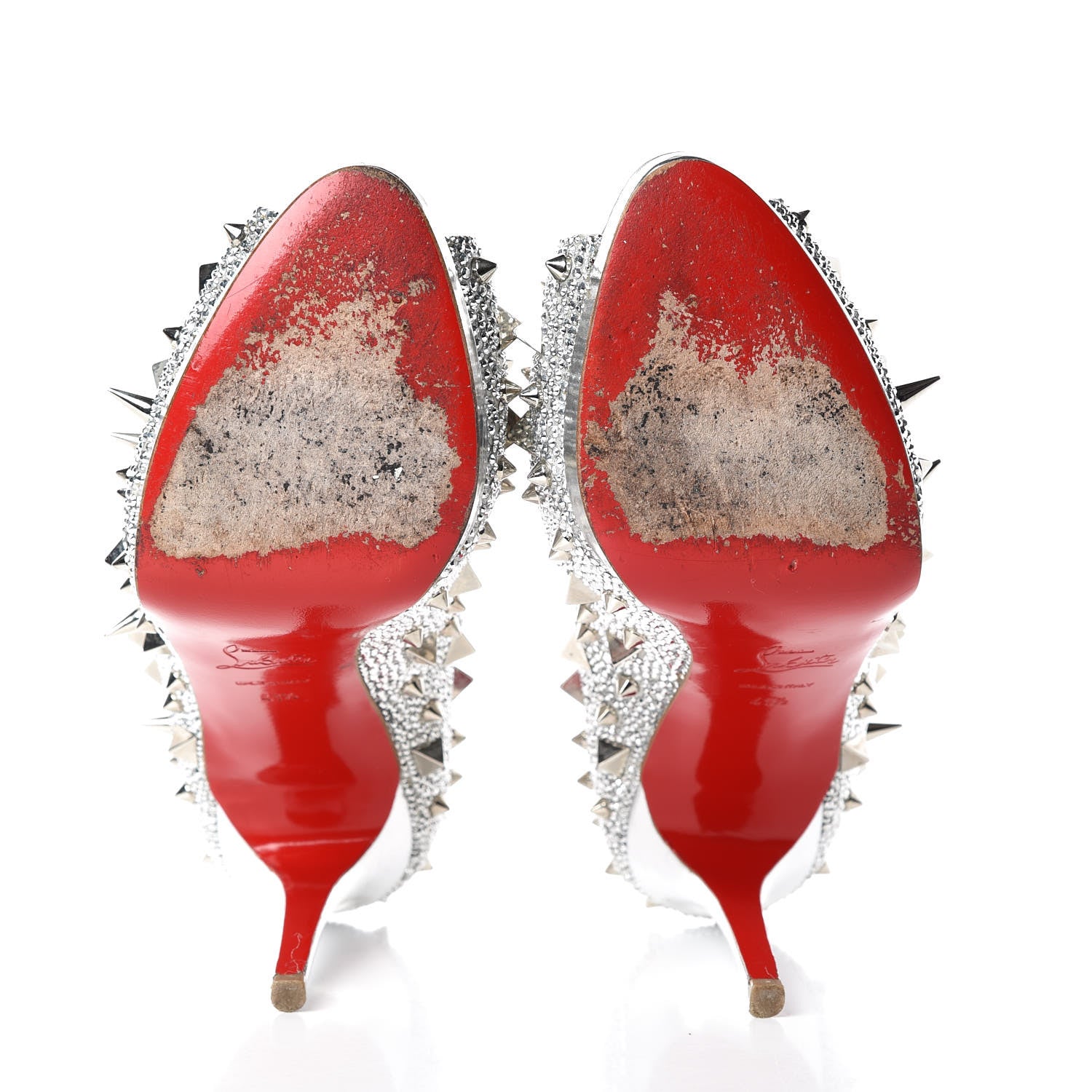 Christian Louboutin Strass Very Mix 150 Pumps 41.5 Silver 7 of 25