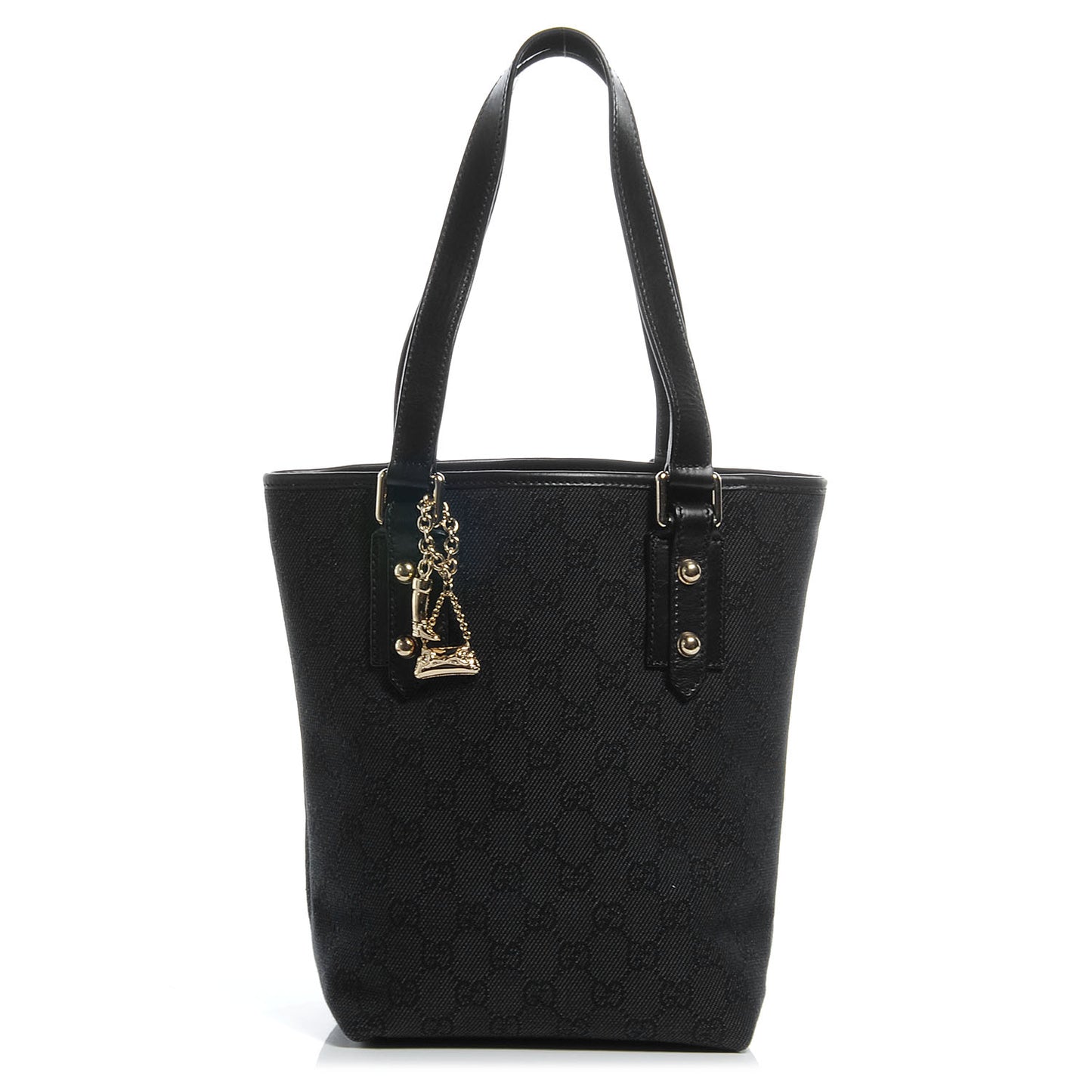 GG Monogram Small Jolicoeur Vertical Tote Black