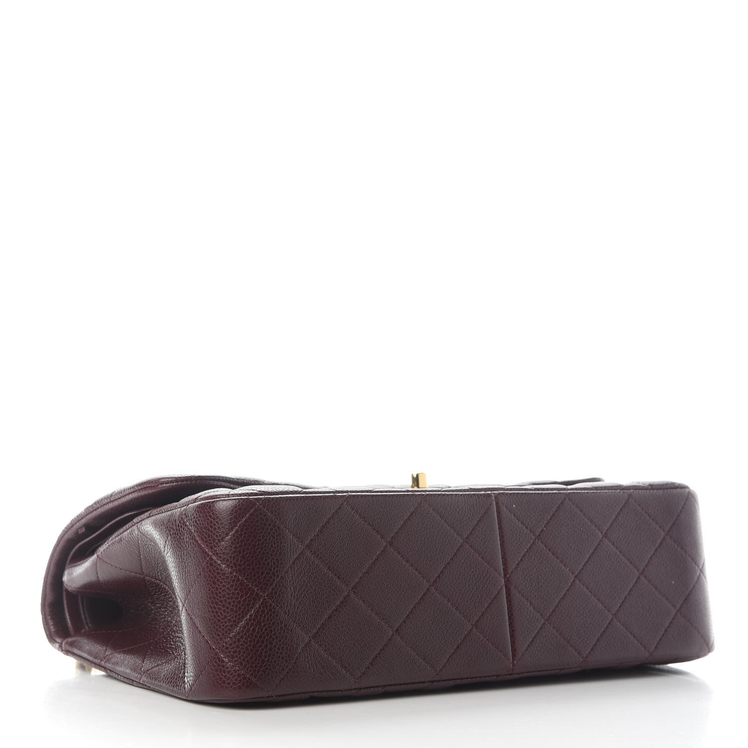 Chanel Caviar Quilted Jumbo Double Flap Burgundy 4 of 10