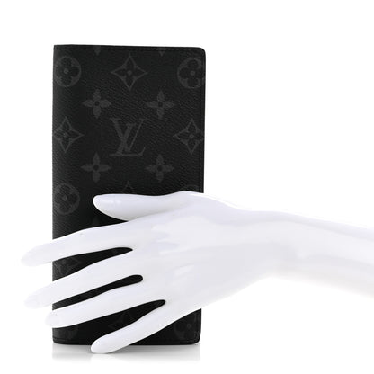 Louis Vuitton Monogram Eclipse Brazza Wallet 2 of 7