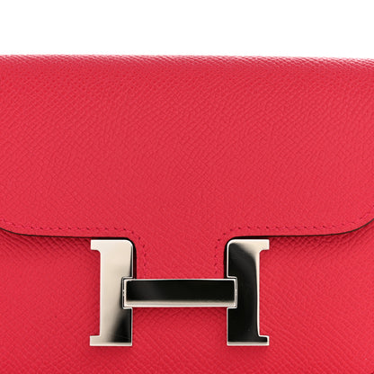Hermes Epsom Constance Slim Wallet Rose Extreme 10 of 11