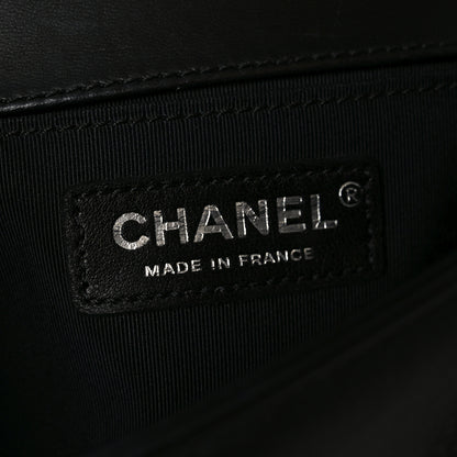 Chanel Calfskin Pleated Medium Boy Flap Black 6 of 10