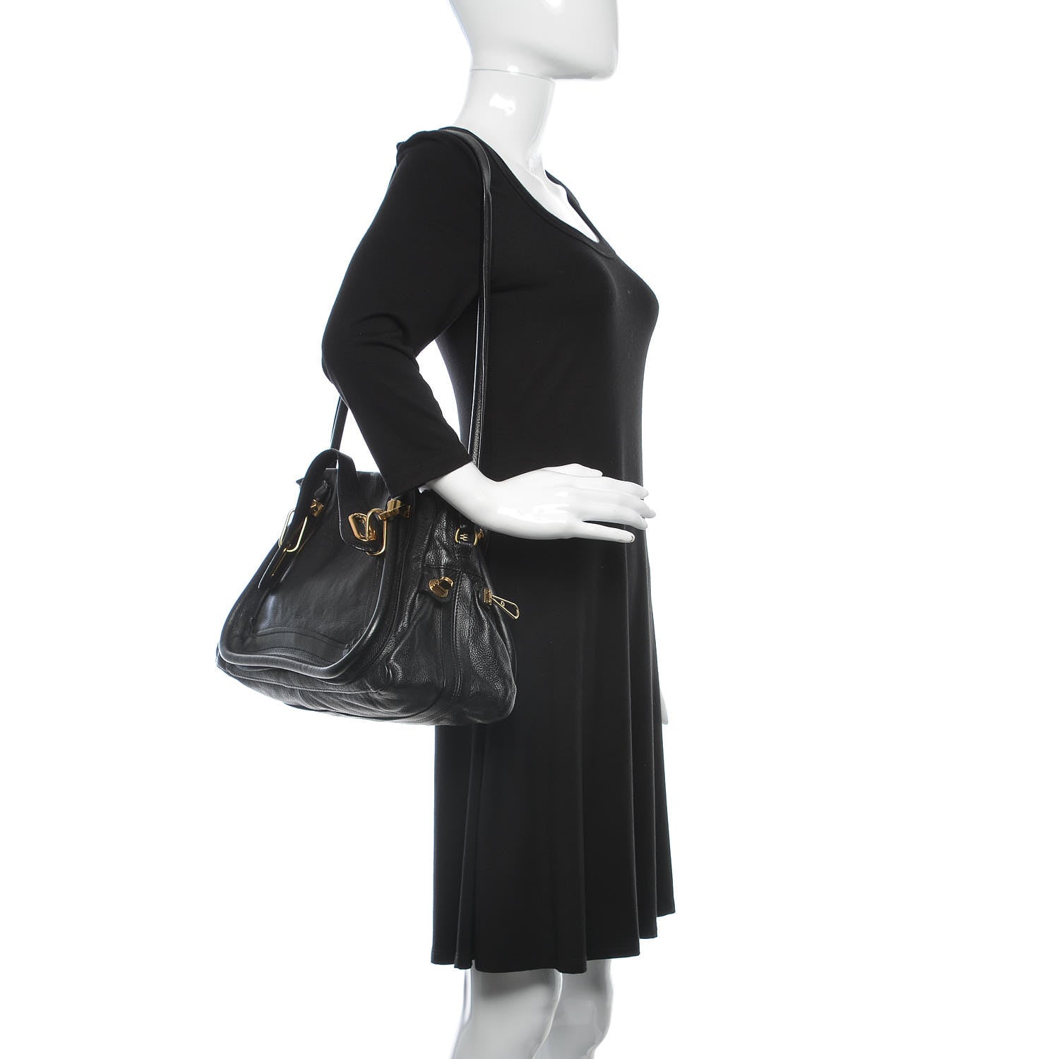 Chloe Calfskin Medium Paraty Black 2 of 11